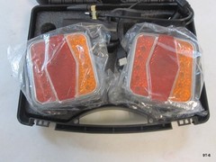 2PCS Wireless LED Trailer Lights Kit with 7 Pin Plug & Magnetic Base