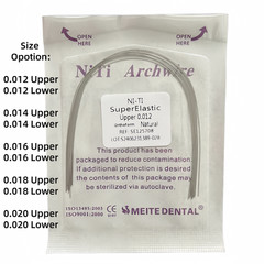 Dental Orthodontic Niti Arch Wire Super Elastic Natural Nature Form Round
