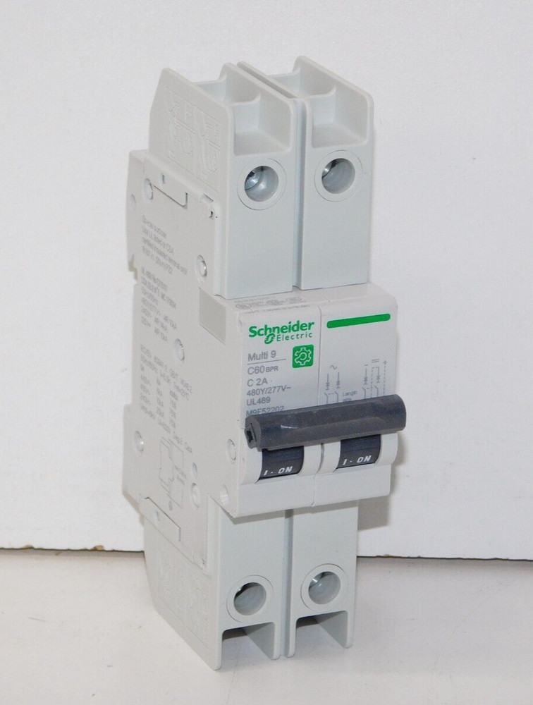 New Schneider Electric M9F52202 Multi 9 Miniature Circuit Breaker C60BPR 2P C 2A
