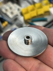 QTY 1 UNKNOWN MAKE .093” FACE STEEL GEAR BLANK 3/16” BORE +SET SCREW 2” DIAMETER