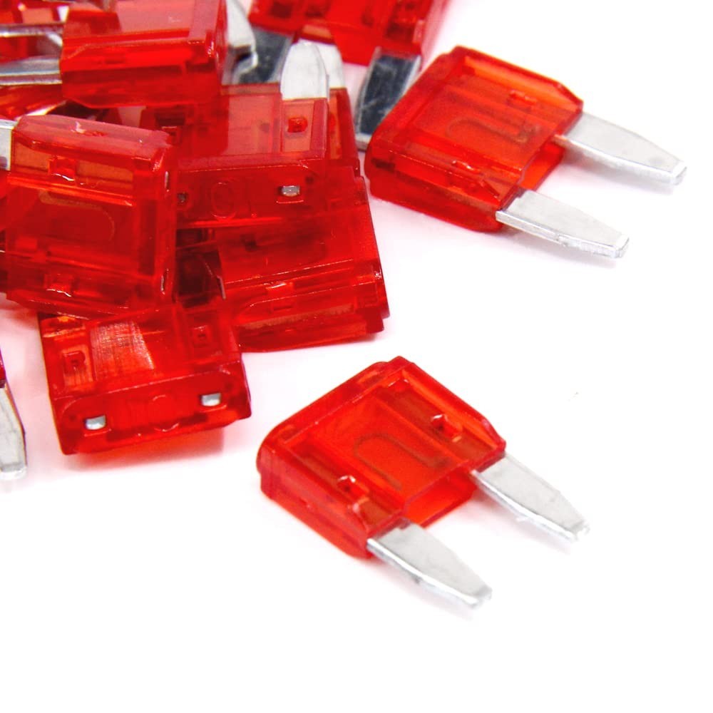 PTC Lot of 100 10 AMP Mini Blade Fuses for Car, Truck, Boat, etc. 52817