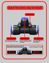 Automatic Drip Irrigation System with Adjustable Mist Sprayer for Gardens