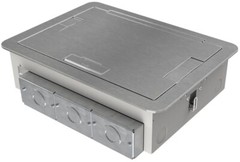Wiremold EFB6810BTAA, Brushed, Aluminum, Flush Style, Floor Box Cover, 1 pc
