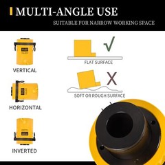 60Ton Single Acting Hydraulic Cylinder 2″ Stroke Hollow Jack Ram RCH-6050