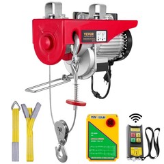 VEVOR Electric Hoist 1320lbs Crane Winch with Wireless Remote Control 1150W 110V