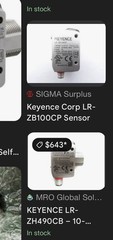 KEYENCE LR-ZH490CB Self-Contained CMOS Laser Sensor – New / Unused