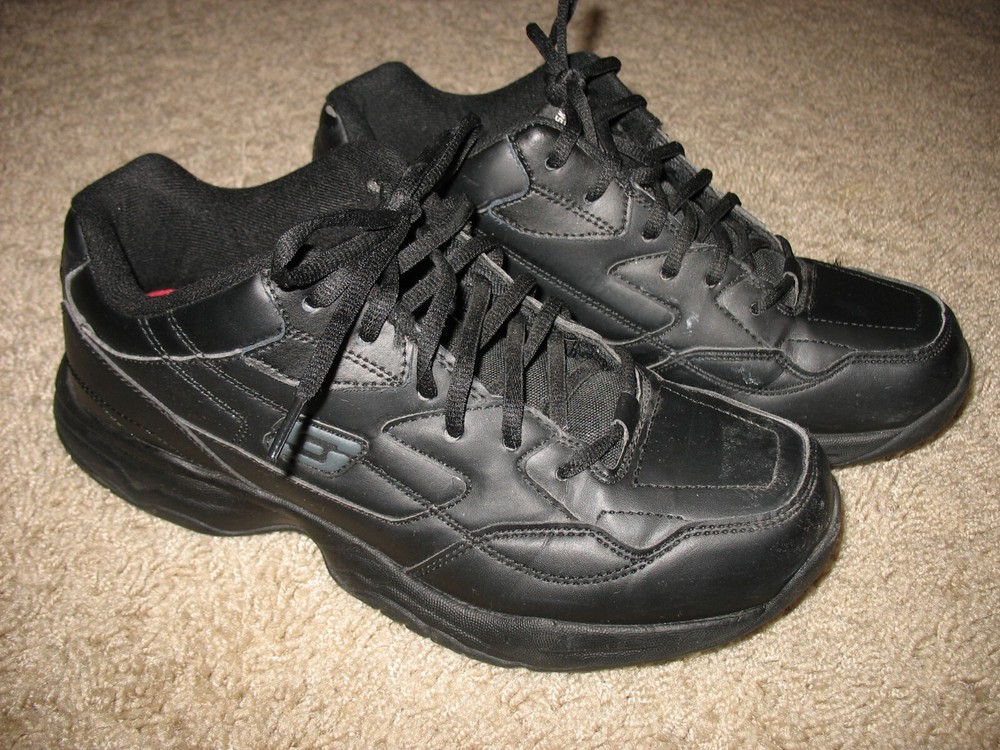 Skechers Relaxed Fit Memory Foam Slip Resistant Work Shoes Black Men’s 9.5