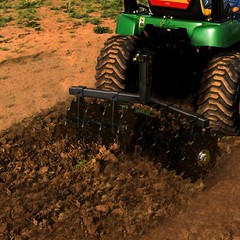 32″ Cut Width Disc Plow Harrow With 2″ Receiver Hitch Mount for ATVs /UTVs Heavy