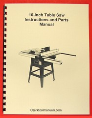 JET JTS-10JF 10″ Contractor Table Saw Owners Operator’s & Parts Manual 0382
