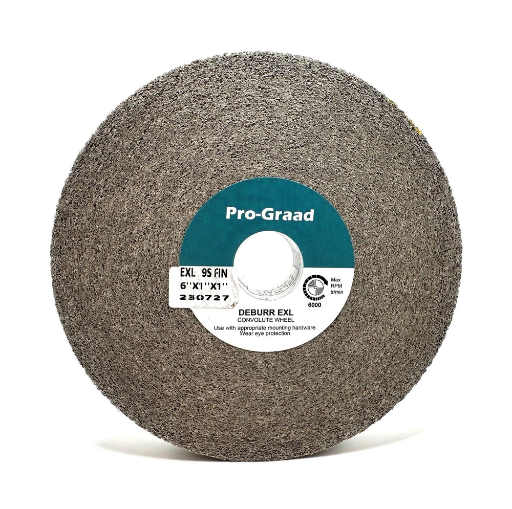 EXL Deburring Wheel – 6″ x 1″ x 1″ 9S Fine Grit – Silicon Carbide – Metal Deb…