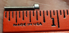 6 thumb screws bolts, metal, hex drive, 2 mm metric, 16-17 mm long