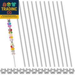 8/32 Inch 4Mm Threaded Rod with Hex Nuts 4Mm Stainless Steel Threads Studs Rods