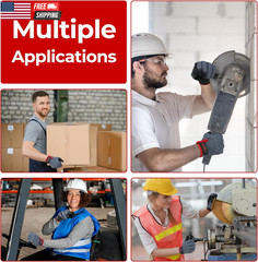 Work Gloves for Men & Women, Utility Mechanic Working Gloves Touch Screen, Flexi