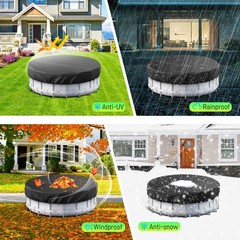 Easy to install and remove Round Pool Cover Ideal for Waterproof and Dustproof