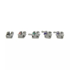 Dental Orthodontic Brackets Metal Braces Roth MBT 018 022 345 Hook Mini Twin MIM