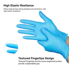 4 Mil Nitrile Exam Gloves ULTRA DURABLE (M L) Powder free 100 / 1000/3000 / Case
