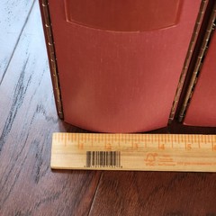 Lot National Brand 87-124 USA 3-Ring Binder 4” Spine Heavy Duty Piano Hinge RED