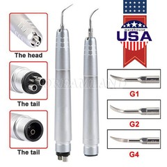 Dental Ultrasonic Air Perio Scaler Handpiece Scaling 2/4-Holes 3 Tips G1 G2 G4