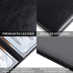 Diploma Cover 8.5 X 11 Certificate Holders for Letter-Sized Award Padded Menu…