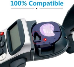 5PK 16952 12267 12mm Clear Tape DYMO LetraTag Refills LT-100H 100T Label Maker