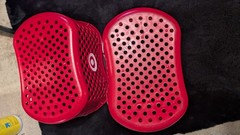 2Target FULL SIZE Basket Gray Handle Red Bullseye Logo Shopping Storage Store Ad