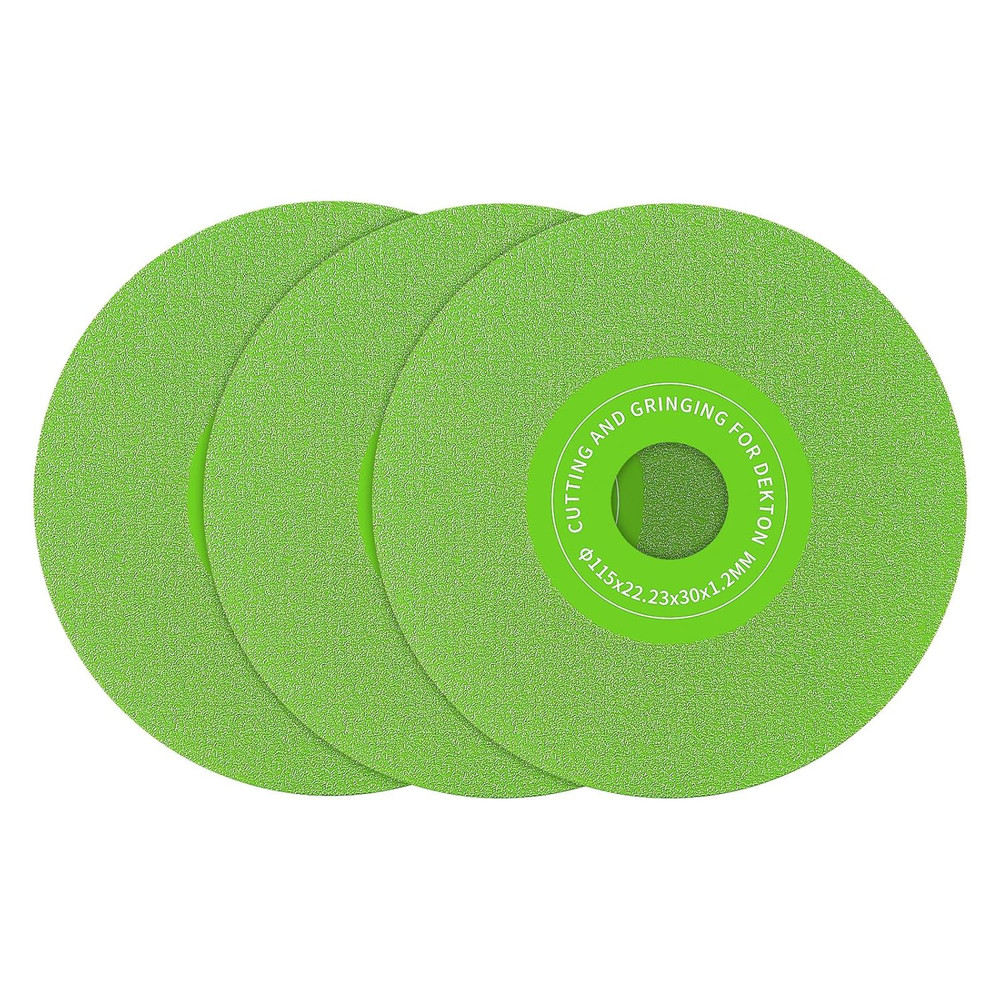 LOZLIN 3PCS 4.5″(115 * 22.23Mm) Diamond Grinding & Cutting Discs – Flat Angle Gr