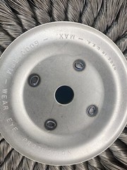 Twist Whire Wheel Brush, Arbor, 8” , 6000 RPM, Made In U.S.A