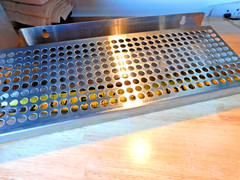 Stainless Steel Drip Tray 16.”x6 Bar Coffee Beverage Drain Tray w Grate