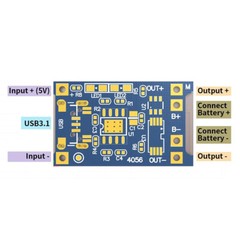 20PCS Type-C USB 5V 1A 18650 TP4056 Lithium Battery Charging Board Charger