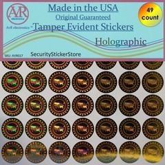 Made in the USA Quality Guaranteed Hologram Tamper Proof Stickers Labels(AvR017)