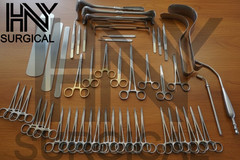 Basic Laparotomy Set 104 Pcs Surgical Instruments Surgery Medical Abdominal Gold