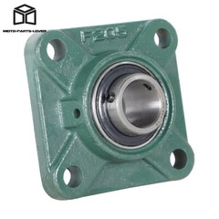 10 pcs UCF205-16 Pillow Block Flange Bearing 1″ Bore 4 Bolt Solid Base