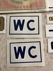 Decal Set Black Letters Fits Allis Chalmers WC Tractors 1930’s-40 Original Pkg