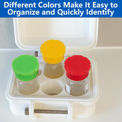 8 Pcs 3ml Silicone Vial Caps Leakproof Reusable Glass Vial Covers 4 Colors