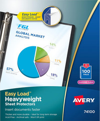 Avery Diamond Clear Heavyweight Sheet Protectors, 100 Document Protectors