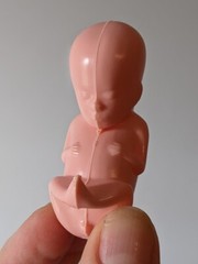 1 hard plastic model fetus, unusual medical fetal doll, abortion