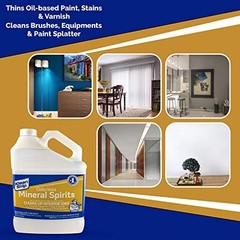 Odorless Mineral Spirits 1 Gallon – Paint Thinner, Solvent for Cleaning & Thinni