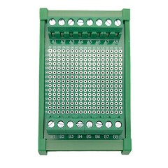 5cm x 7cm Double Side Prototype PCB Universal Test Board with Din Rail Mounted