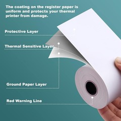 10 ROLLS 3 1/8″ x 230′ THERMAL POS RECEIPT PRINTER ROLL PAPER BPA FREE USA