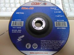 Camel Grinding Wheels 7″X1/4X7/8 24 Grit Depressed Center 10 ea. metal 35640 CGW