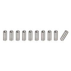 4x6mm Dowel Pins, 10pcs Round Head Flat Chamfered End Dowel Pin
