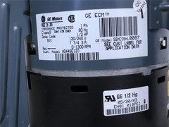 GE ECM 5SME39HL0087 1/2HP Furnace Blower Motor 120/240V 1300RPM HD44SE120