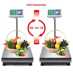 660lbs Weight Computing Digital Floor Platform Scale Postal Shipping Mailing