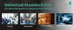 Paint Spray Booth Exhaust Filter 20″x20″x2″ 100/Case Bodyshop