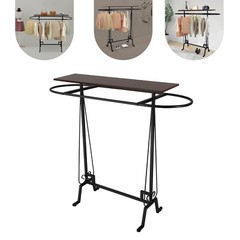 Clothing Display Stand, Clothing Rack, Commercial Clothes Hanging Rack Black