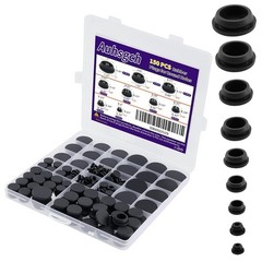 150PCS Flexible Rubber Plugs for Round Holes, 9 Sizes Rubber Plugs for Holes …