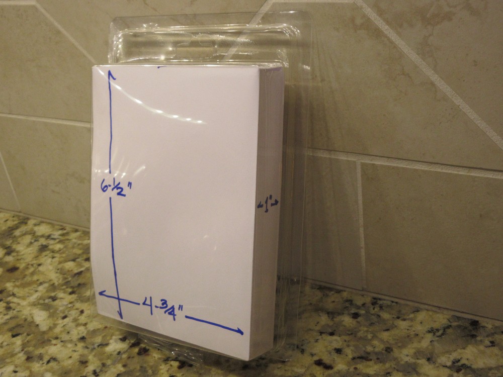 LARGE QTY 50 CLAMSHELL BLISTER PACKS CLEAR BOXES HANGING PACKAGING 4.75×6.5×1″