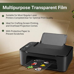Laser Transparency Film 50 Sheets 11 X 17 Inche Clear Overhead Projector Film…