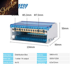 Din Rail Terminal Block WKH-207/211/215/407/411/415 Modular Distribution Block Sc