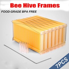 Comb Hive Frame Beehive 7PCS Upgraded Auto Honey Bee Hive Frames Beekeeping Hive